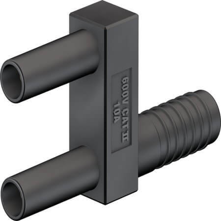 65.9866-21 2 MM CONNECTING PLUG BLACK - 1