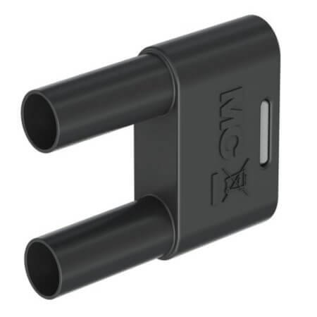 66.4012-21 4 MM CONNECTING PLUG BLACK - 1