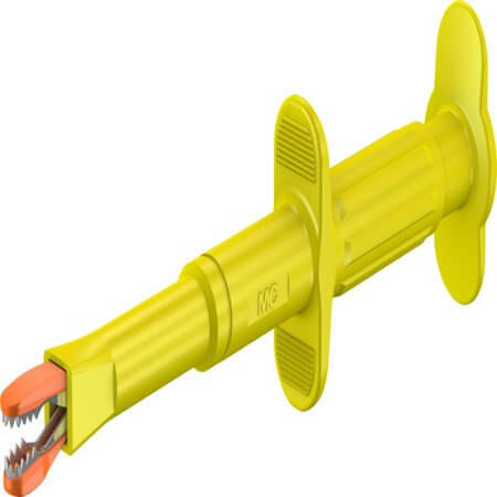 66.9121-24 4 MM TEST CONNECTOR YELLOW - 1