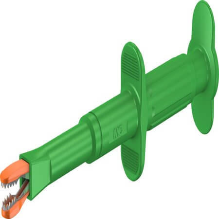 66.9121-25 4 MM TEST CONNECTOR GREEN - 1
