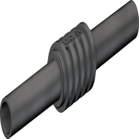 66.9123-21 4 MM INSULATED LEAD COUPLER BLACK - 1
