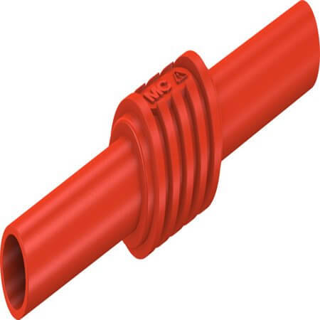 66.9123-22 4 MM INSULATED LEAD COUPLER RED - 1