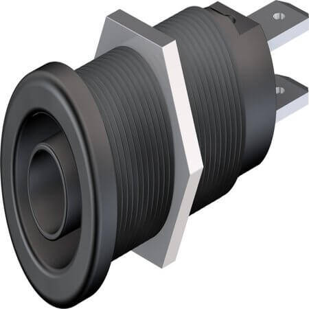 66.9131-21 4 MM PANEL-MOUNT SOCKET BLACK - 1