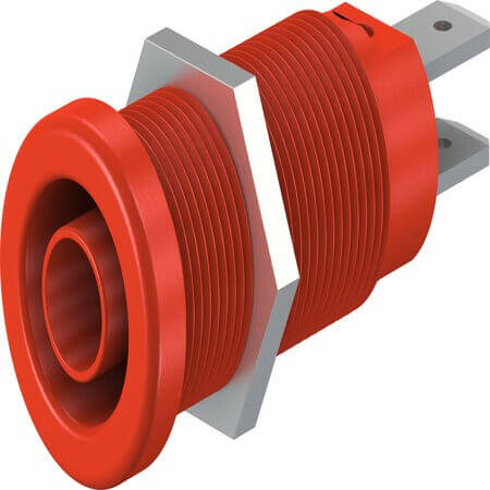 66.9131-22 4 MM PANEL-MOUNT SOCKET RED - 1