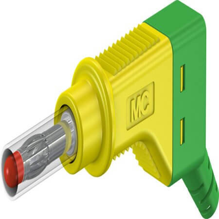 66.9328-20 4 MM STACKABLE PLUG GREEN/YELLOW - 1