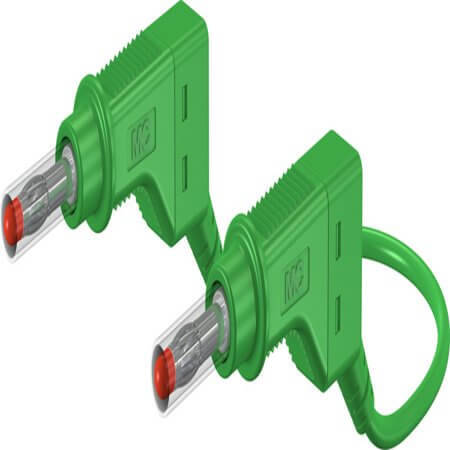 66.9407-10025 4 MM CONNECTING LEAD 100 CM GREEN - 1