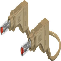 66.9407-20027 4 MM CONNECTING LEAD 200 CM BROWN - 1