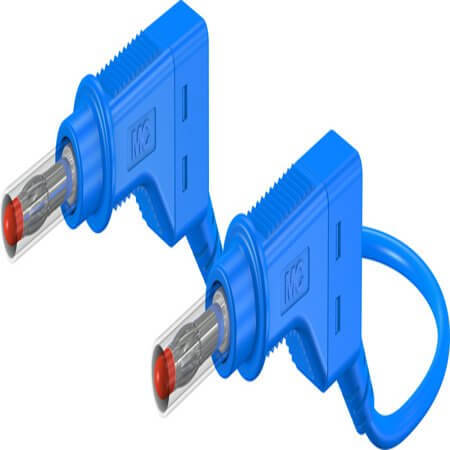 66.9408-05023 4 MM CONNECTING LEAD 50 CM BLUE - 1