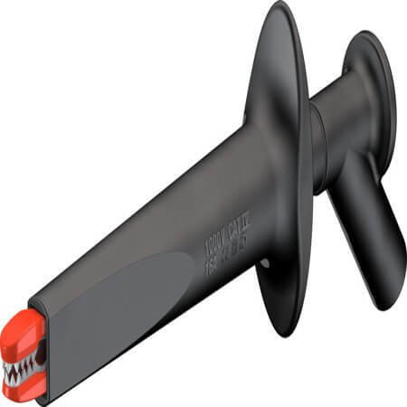 66.9474-21 4 MM TEST CLIP WITH STEEL JAWS BLACK - 1