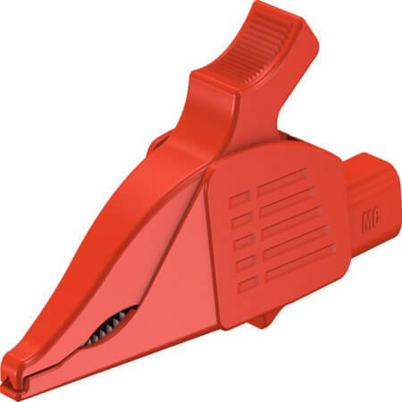 66.9561-22 4 MM TEST CLIP DOLPHIN RED - 1