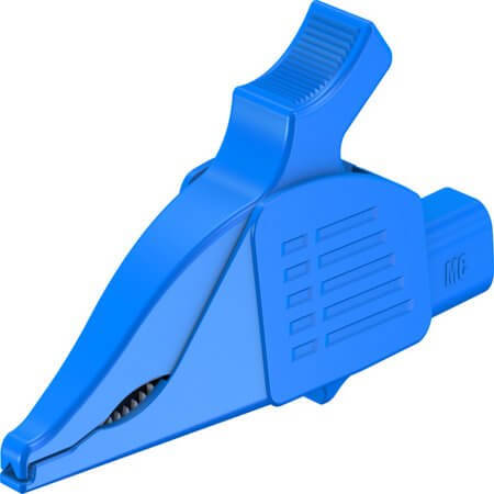 66.9561-23 4 MM TEST CLIP DOLPHIN BLUE - 1