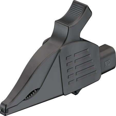 66.9575-21 4 MM TEST CLIP DOLPHIN BLACK - 1