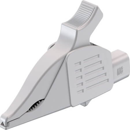 66.9575-29 4 MM TEST CLIP DOLPHIN WHITE - 1