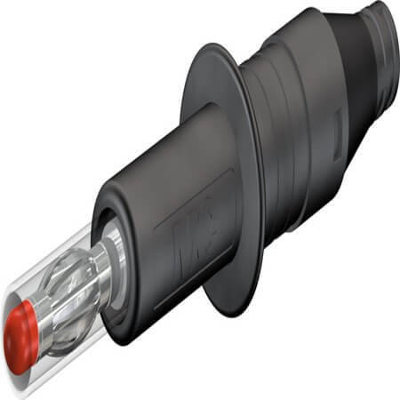 66.9584-21 4 MM IN-LINE PLUG BLACK - 1