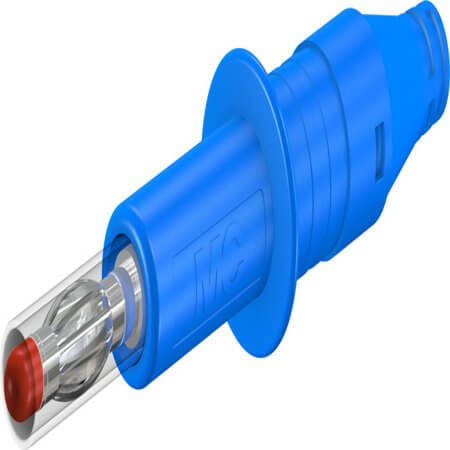 66.9584-23 4 MM IN-LINE PLUG BLUE - 1