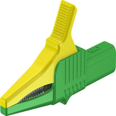 66.9755-20 4 MM SAFETY TEST CLIP GREEN/YELLOW - 1