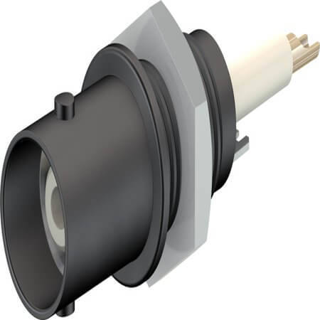 67.9764-21 BNC-SAFETY PANEL-MOUNT SOCKET BLACK - 1