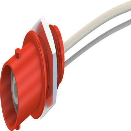 67.9765-22 BNC-SAFETY PANEL-MOUNT SOCKET RED - 1