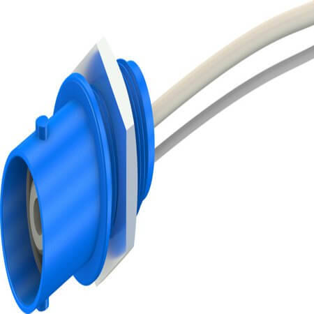 67.9765-23 BNC-SAFETY PANEL-MOUNT SOCKET BLUE - 1