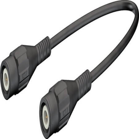 67.9770-10021 BNC-SAFETY TEST LEAD 100 CM BLACK - 1