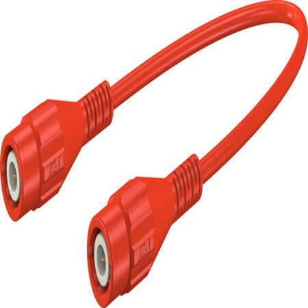 67.9770-10022 BNC-SAFETY TEST LEAD 100 CM RED - 1