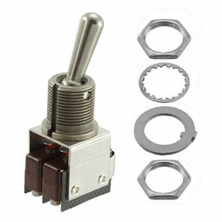 6AT29 SWITCH TOGGLE DPDT 5A 250V - 1