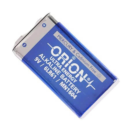 6LR61 9V KARE PİL ORİON 6LR61/9V SİZE ALKALİNE PİL TEKLİ SHRİNK - 1