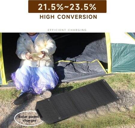 6V 18W Monocrystalline Solar Outdoor Charging Folding Bag - 4