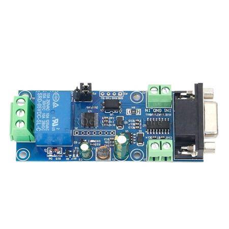 7-24V Modbus RTU 1 Channel RS232 Serial Relay Module - 1