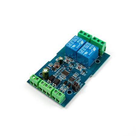7-24V Modbus RTU 2 Channels 5V Relay Module RS485/TTL Anti-Reverse Connection - 1