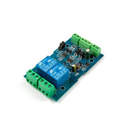 7-24V Modbus RTU 2 Channels 5V Relay Module RS485/TTL Anti-Reverse Connection - 6