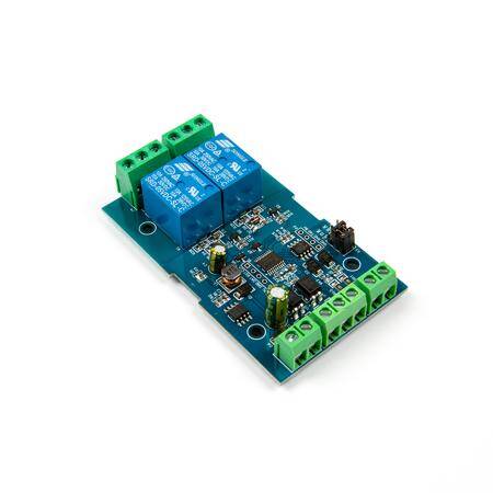 7-24V Modbus RTU 2 Channels 5V Relay Module RS485/TTL Anti-Reverse Connection - 7
