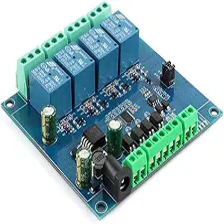 7-24V Modbus RTU 4 Channels 5V Relay Module RS485/TTL Anti-Reverse Connection - 1