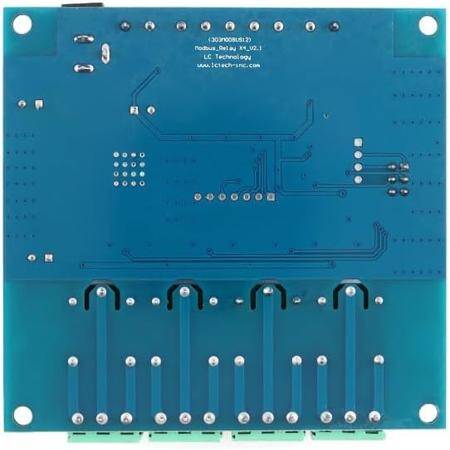7-24V Modbus RTU 4 Channels 5V Relay Module RS485/TTL Anti-Reverse Connection - 5