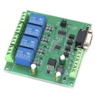 7-24V Modbus RTU 4 Kanal RS232 Seri Röle Modülü - 5