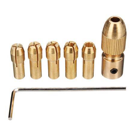7 Pcs 3.17mm Mini Drill Chucks For Rotary Power Tools Diameter.0.5mm/1.0mm/1.5mm/2.5mm/3.0mm - 2