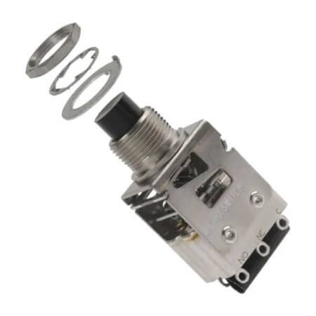 702PB1 SWITCH PUSH BUTTON 5A 115V/28V On-(Off) - 1