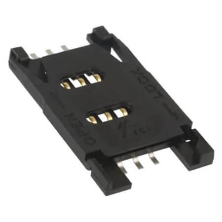 7111S2015X02LF CONNECTOR SIM CARD HINGED TYPE R/A - 1