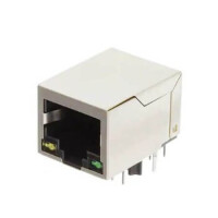 7499410213 CONNECTOR JACK 1P 100BASE-T PCB - 1