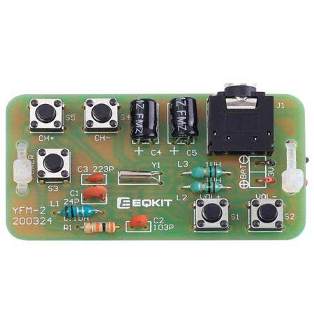76-108MHz Stereo FM Radio DIY Kit Wireless FM Receiver Module - Without Battery - 1