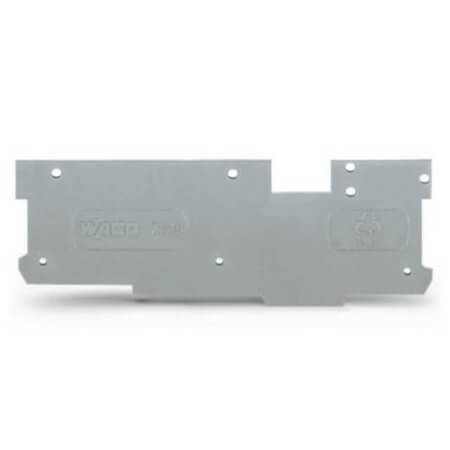 769-320 END PLATE FOR DIN RAIL 1.10x69.00x24.10MM GRAY - 1
