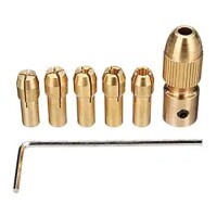 7Pcs 2.35mm Mini Drill Chucks For Rotary Power Tools Diameter:0.5mm/1.0mm/1.5mm/2.5mm/3.0mm - 1