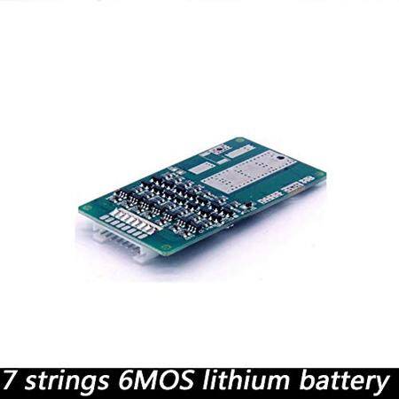 7S 24V 20A Equilibrium Temperature Control 8MOS Lithium Battery Protection Board With Cable - 4