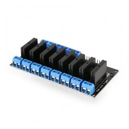 8 Channel 24V Relay Module Solid State Low Level SSR DC Control 250V 2A With Resistive Fuse - 1