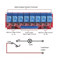 8 Channel Relay Module 24V High And Low Level Trigger Relay Control - 3