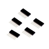 8 Pin Female 11mm Tall Stackable Header Connector - 1