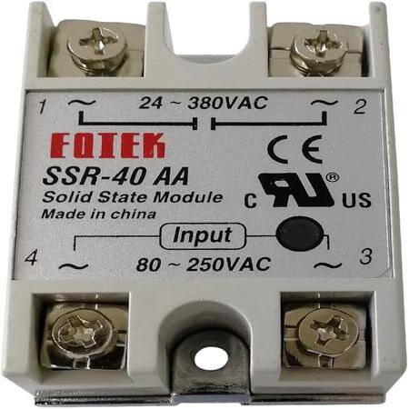 80-250V SSR-40AA Solid State Relay - 2