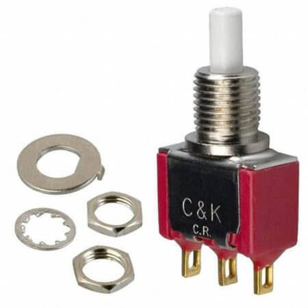 8125SHZBE SWITCH PUSH BUTTON 0.4VA 20V/20V SPDT - 1