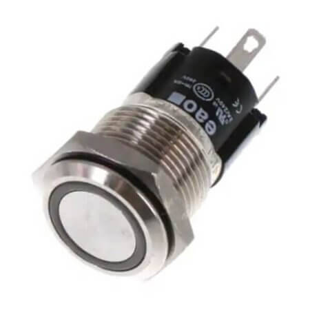 82-4151.2133 SWITCH PUSH BUTTON 3A 240VAC SPDT LED/GREEN - 1