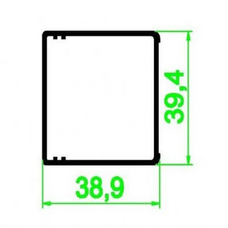 836KT250 AL.SOĞUTUCU ALÜMİNYUM SOĞUTUCU H=39.4MM G=38.9MM L=250MM - 1